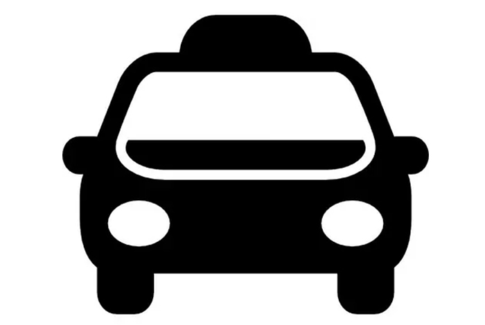 Schwarzes Auto-Symbol.